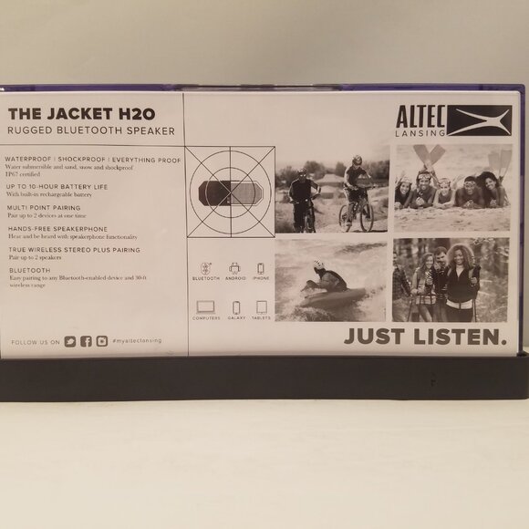 Altec Lansing THE JACKET H20 Rugged Bluetooth Speaker | IMW448N-BLK-WM | NEW - Picture 4 of 7